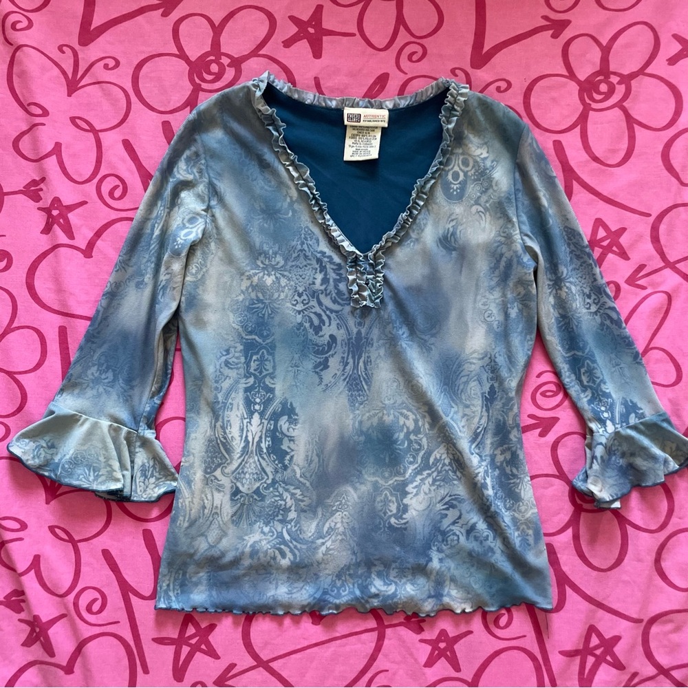 Early 2000s garden fairy Y2K top